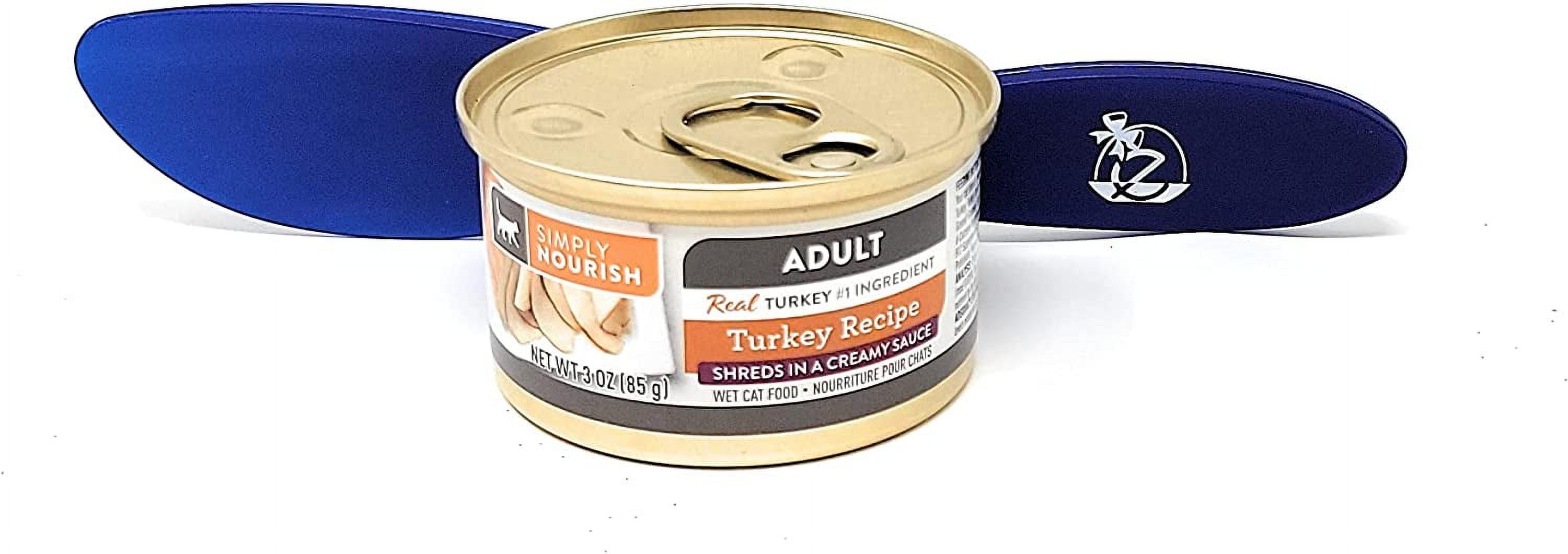 Simply Nourish Wet Cat Food Adult Turkey Shreds in a Creamy Sauce 3oz