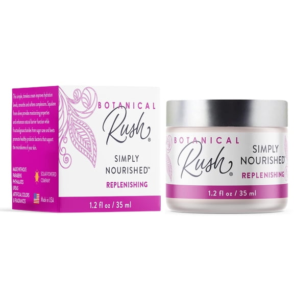 Simply Nourished Cream, Squalane from Olives Provide Unique Moisturizing, Enhancing Natural Barrier Function, For All Skin Types, 1.2 Fl Oz Bottle