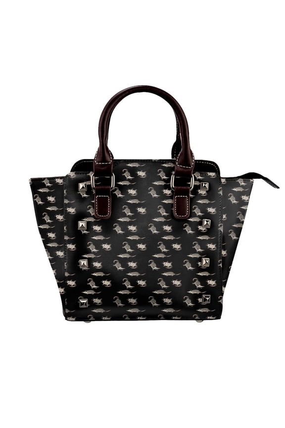 Simply Opossum Rivet Fashion One-Shoulder Women's Handbag Tote Bag