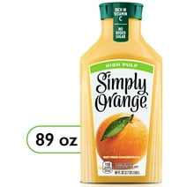 Simply Orange Juice High Pulp Bottle, 89 fl oz