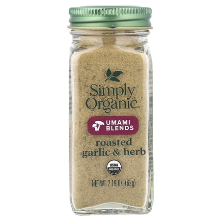 Simply Organic 15737 Roasted Garlic & Herb Umami Blend 2.19 oz.
