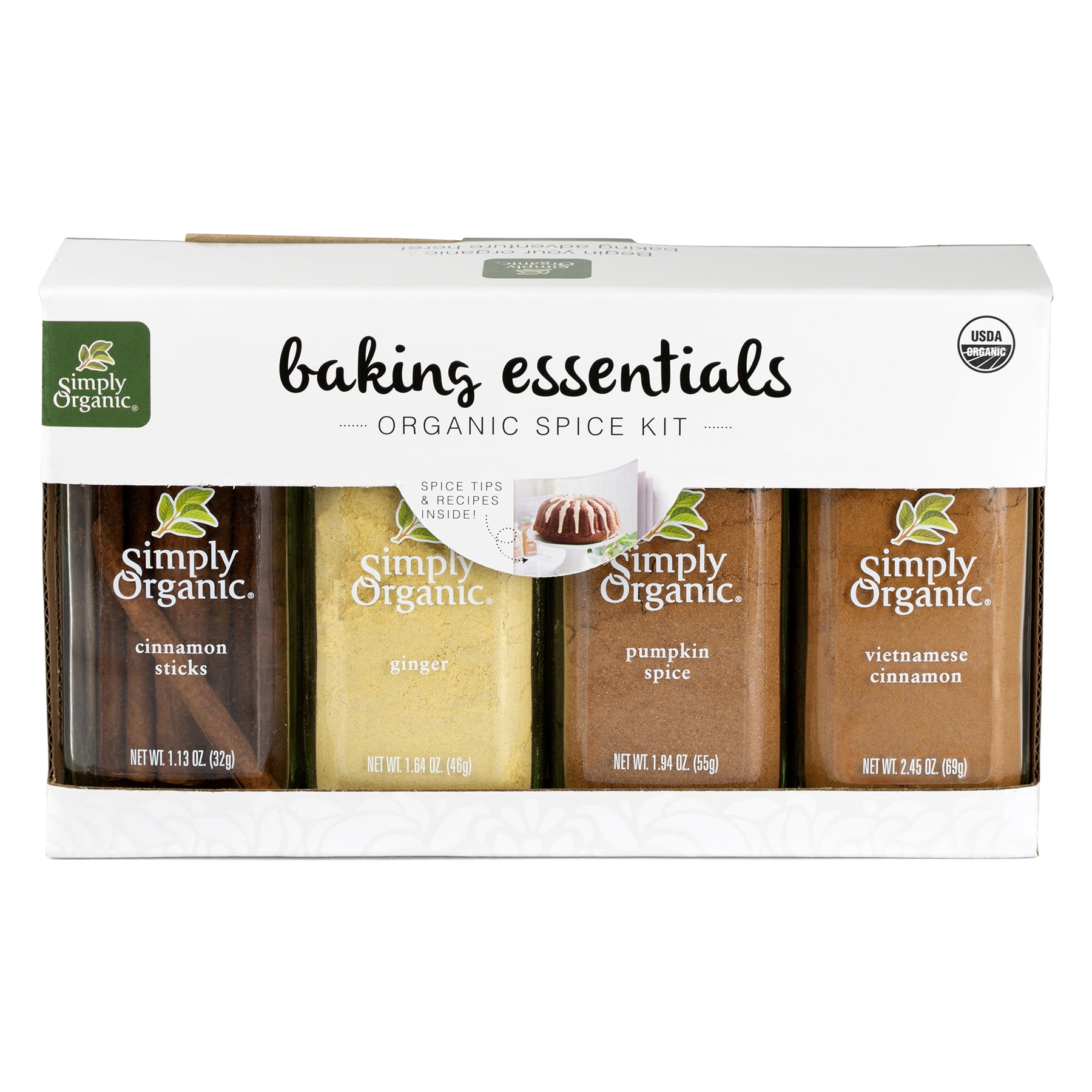 Simply Organic Baking Essentials Spice Kit 
