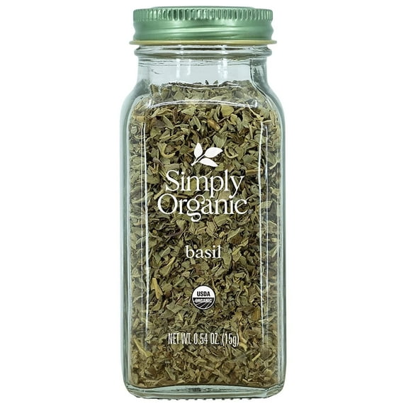 Simply Organic Basil 0.54 oz Pack of 2