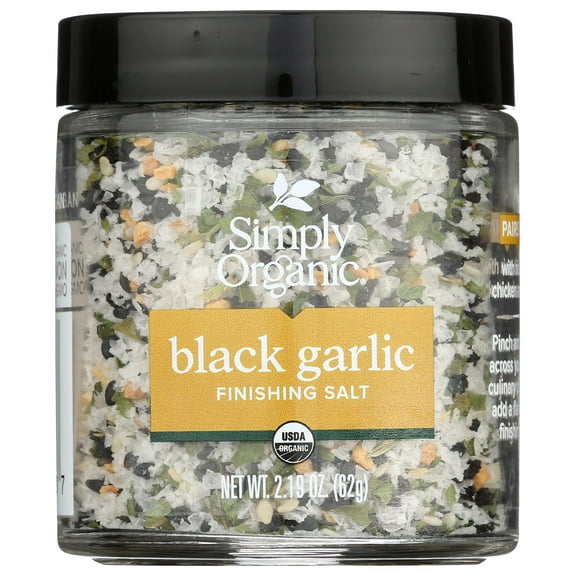 Simply Organic Black Garlic Finishing Salt 2.19 oz (Pack Of 6)