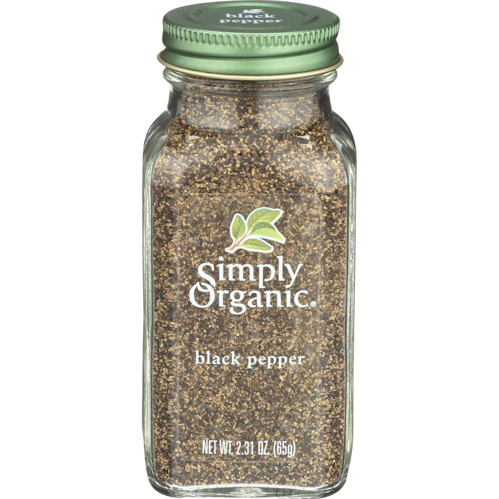 Simply Organic Black Pepper, 2.31 Ounce -- 6 per Case.