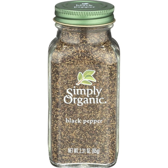 Simply Organic Black Pepper, 2.31 Ounce -- 6 per Case.