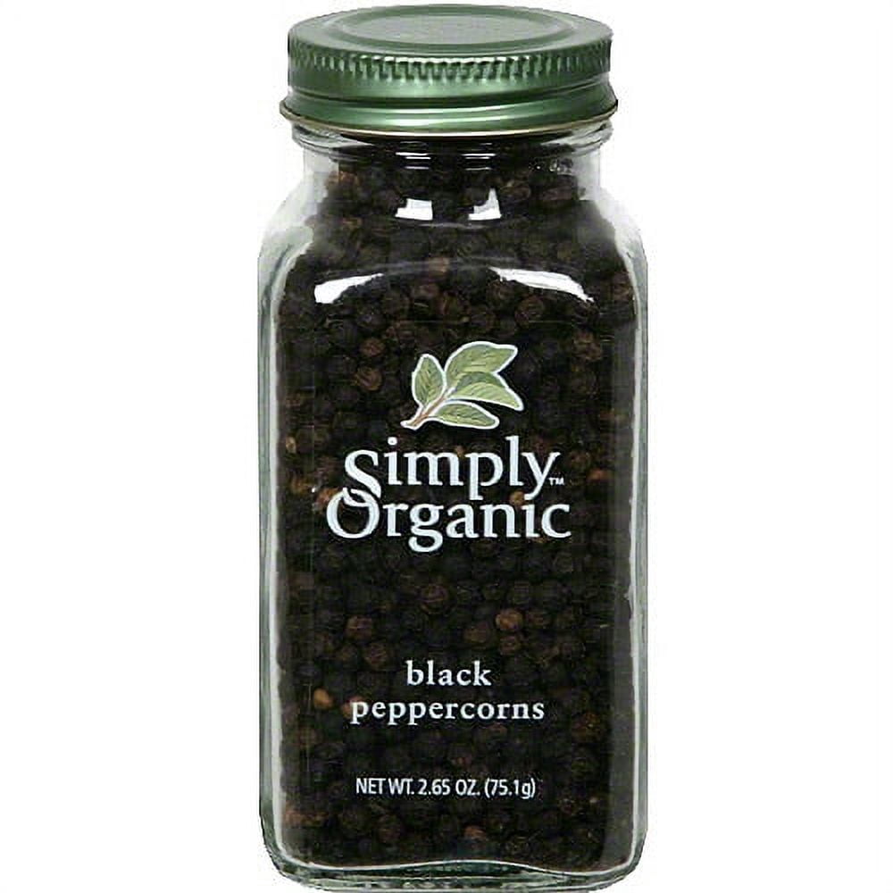 Simply Organic Black Peppercorn, 2.65 oz (Pack of 6)