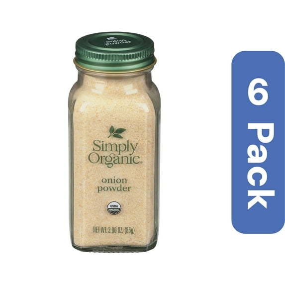 Simply Organic Bottle Onion Powder 3 oz (Pack Of 6)