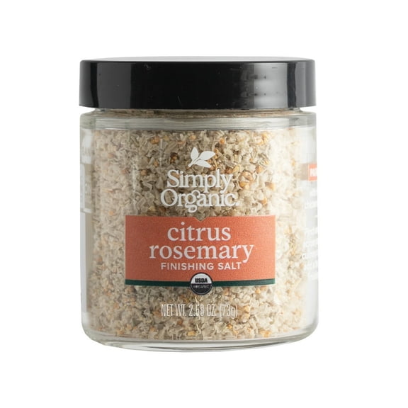 Simply Organic Citrus Rosemary Finishing Salt, 2.58 oz.