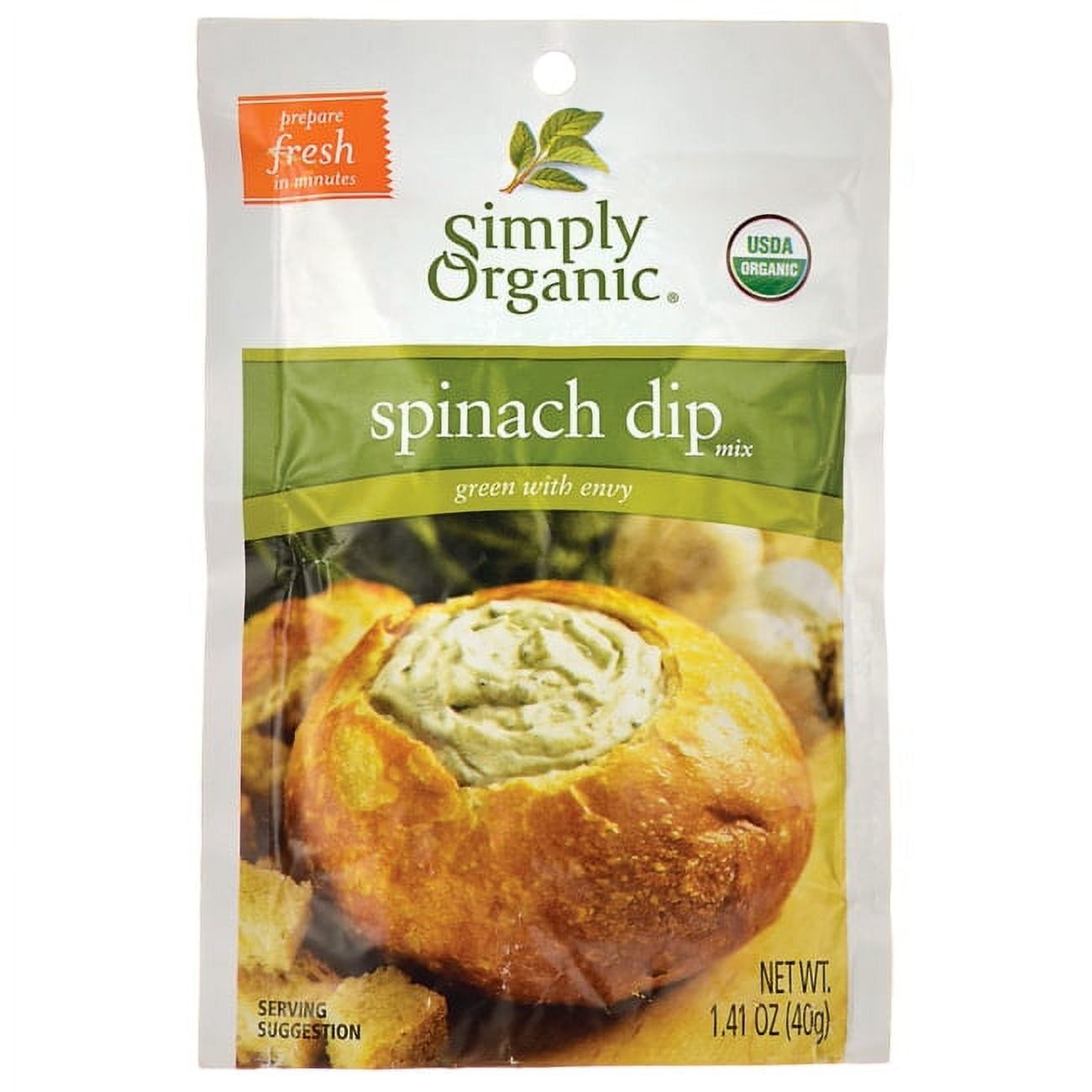 Simply Organic Dip Mix Organic Spinach, 1.41 oz