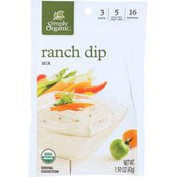 Simply Organic Ranch Dip Mix - Case of 12 - 1.5 oz.