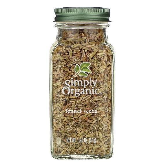 Simply Organic Fennel Seeds 1.90 oz Pack of 2