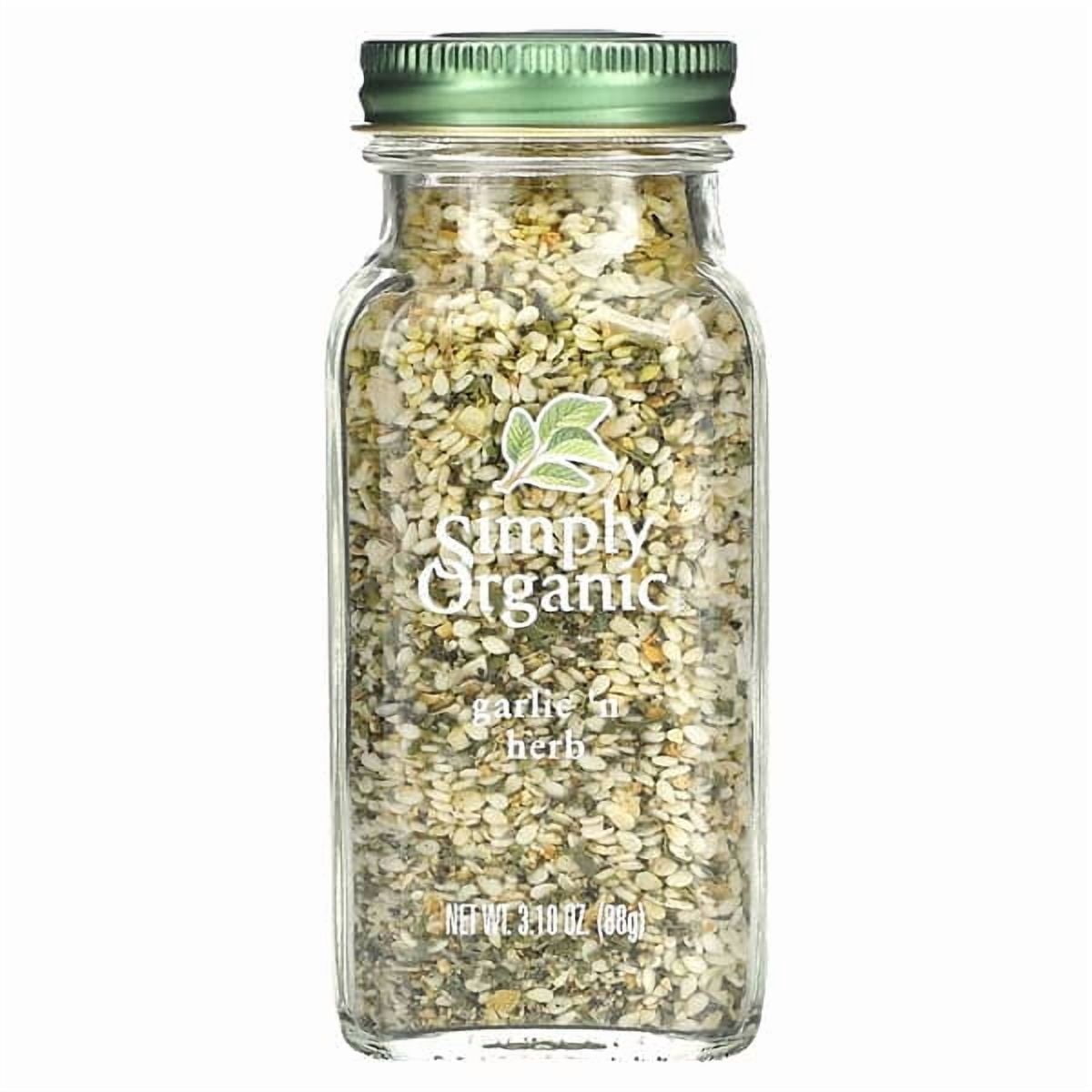 Simply Organic, Garlic 'N Herb, 3.10 oz Pack of 4