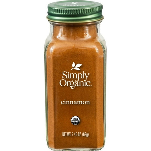 Simply Organic Ground Cinnamon, Shelf-Stable, 2.45 oz Bottle