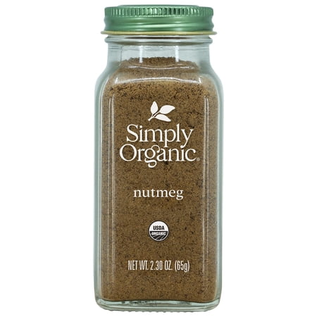 Simply Organic Ground Nutmeg, Certified Organic | 2.3 oz | Pack of 6 | Myristica fragrans Houtt.