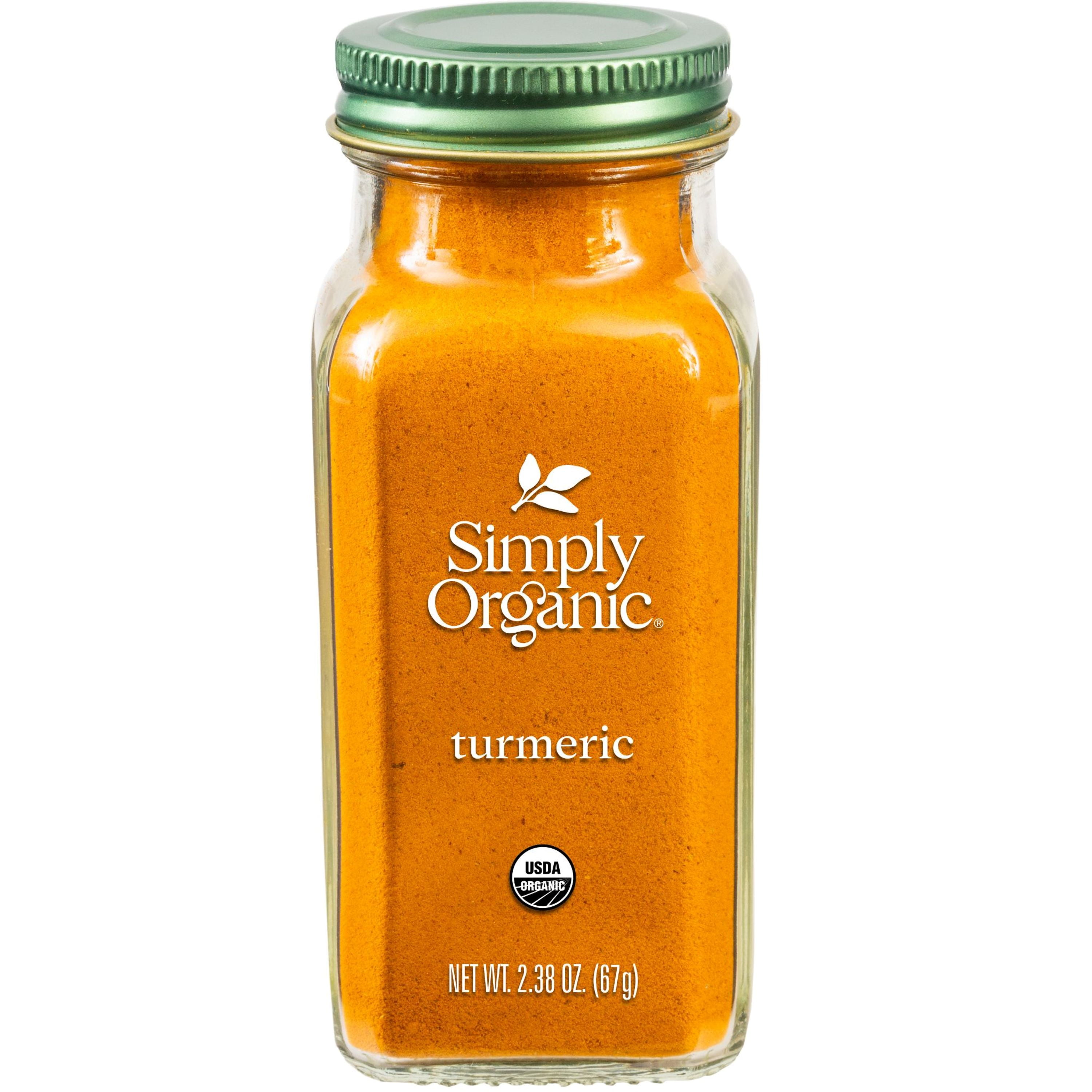 Simply Organic Ground Turmeric, Shelf-Stable, 2.38 oz Bottle