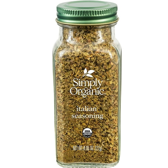 Simply Organic Italian Seasoning, Kosher, Shelf-Stable, 0.95 oz Bottle