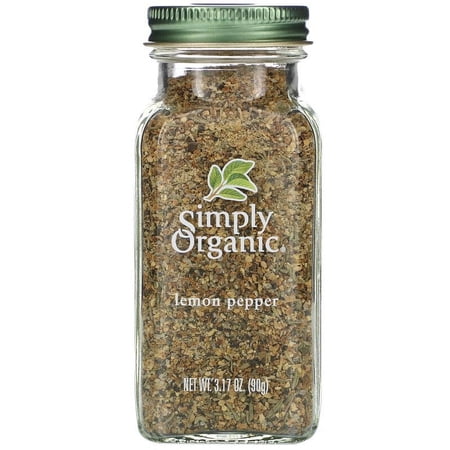 Simply Organic Lemon Pepper 3.17 oz Pack of 3