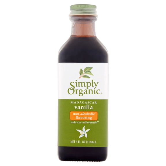 Simply Organic Madagascar Vanilla, 4 fl oz, 6 pack