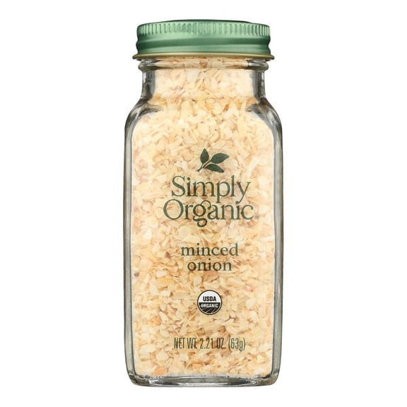 Simply Organic - Minced Onion Organic - Case of 6 - 2.21 Ounces