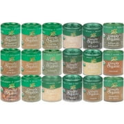 Simply Organic Mini Spice Gift Set, 18-Pack Assortment Bundle of All-Purpose Seasoning, Pumpkin Pie Spice, and Spices (18 Items)