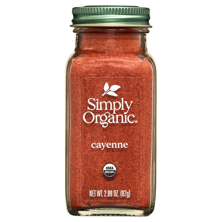 Simply Organic, Organic Cayenne Pepper, GMO Free, 2.89 oz Bottle