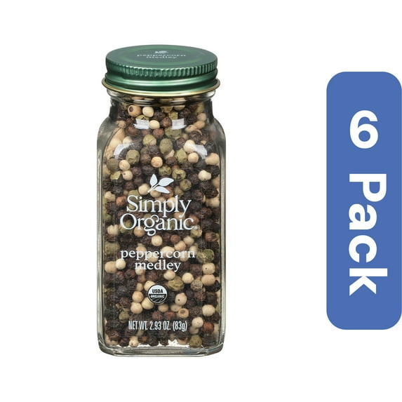 Simply Organic Peppercorn Medley Seasoning 2.93 oz (Pack Of 6)