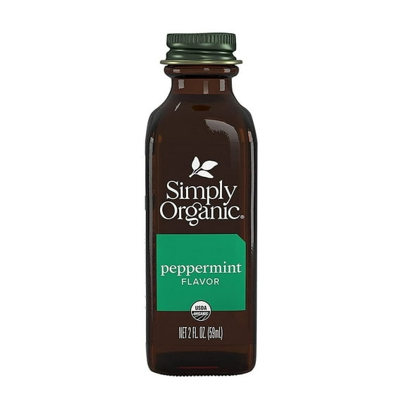 Simply Organic Peppermint Flavor 2 fl oz Pack of 4