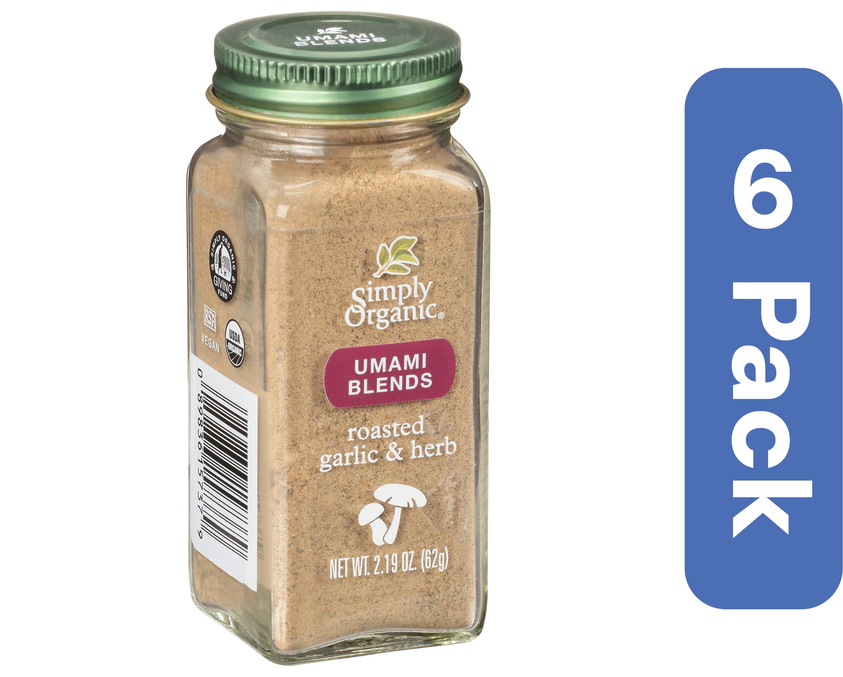 Simply Organic Roasted Garlic and Herb Umami Blend (Pack of 6)