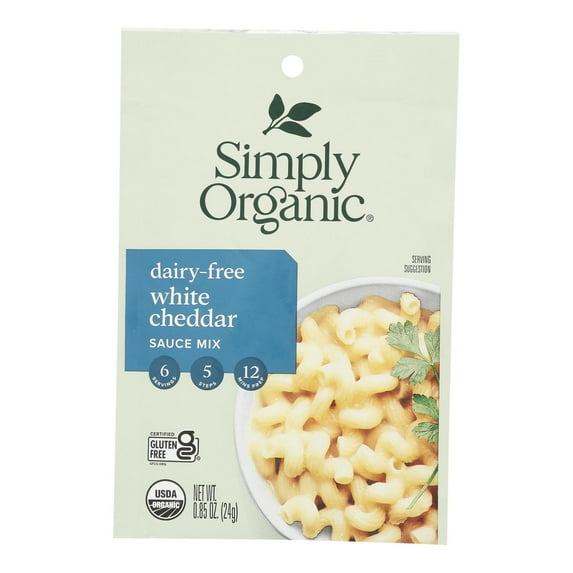 Simply Organic - Sauce Mix Wht Ched Df - Case of 12-.85 OZ