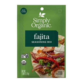 Simply Organic Fajita Seasoning Mix, 1 oz Packet
