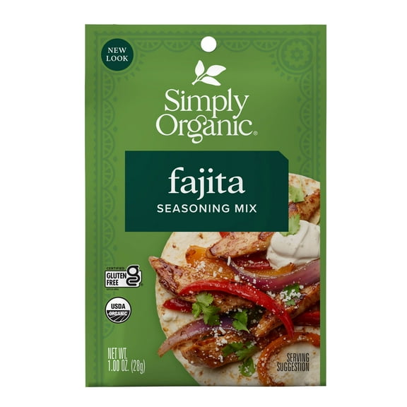 Simply Organic Fajita Seasoning Mix, 1 oz Packet