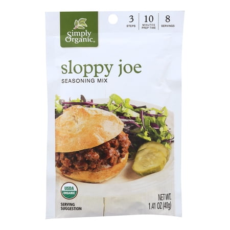 Simply Organic Seasoning Mix Sloppy Joe, 1.41 Oz