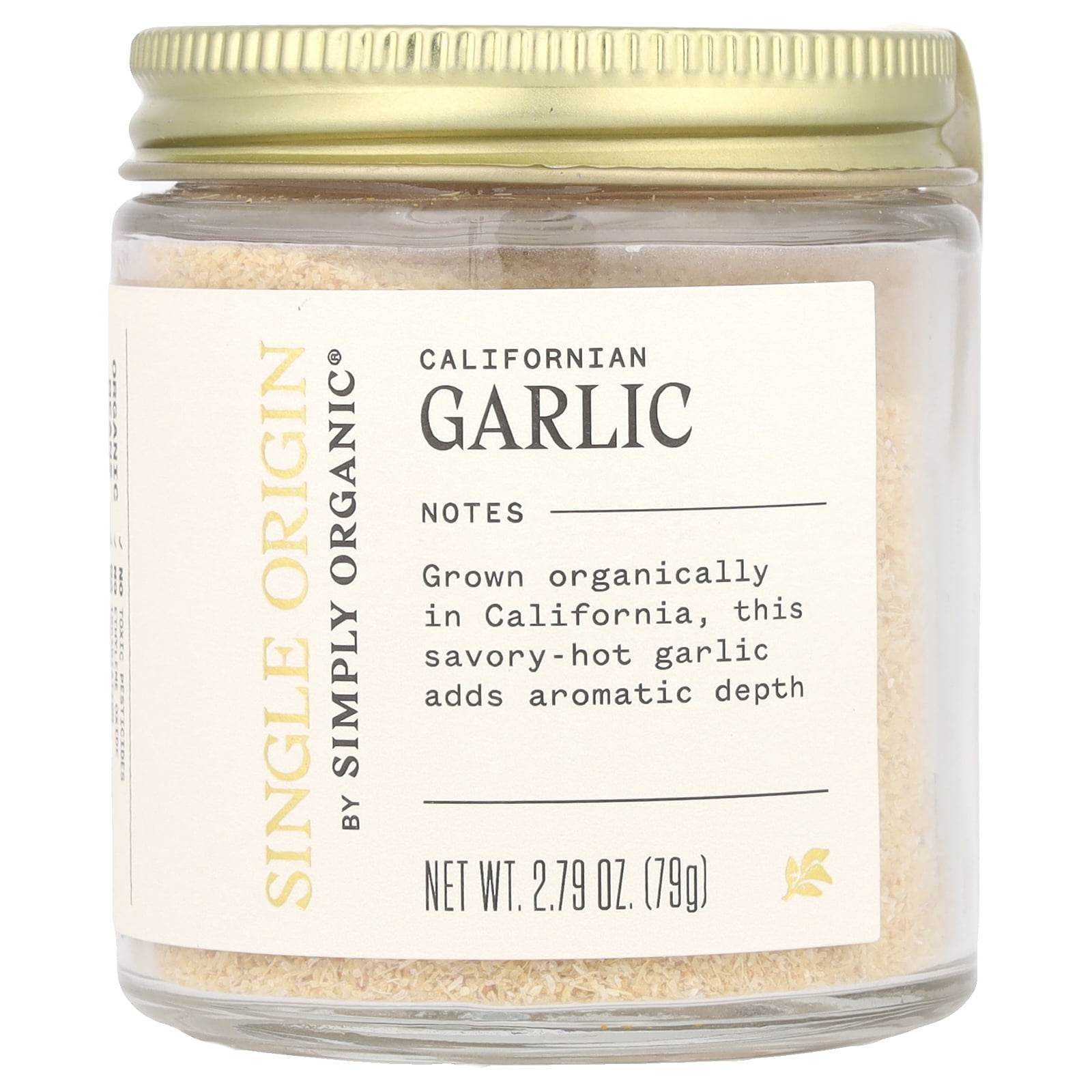 Simply Organic Single Origin Californian Garlic, 2.79 oz.