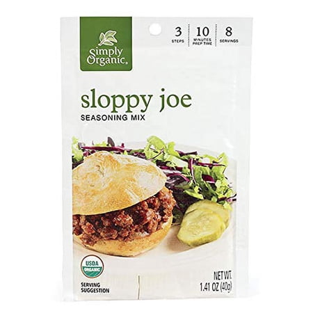 (12 Pack) Simply Organic Seasoning Mix Sloppy Joe, 1.41 oz