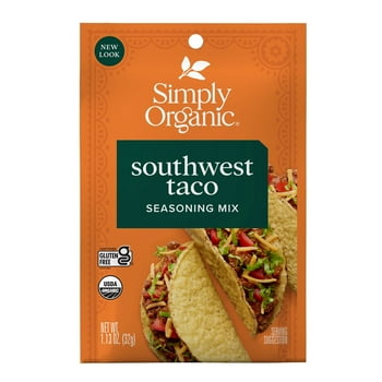 Simply Organic Southwest Taco Seasoning, 1.13 oz Packet