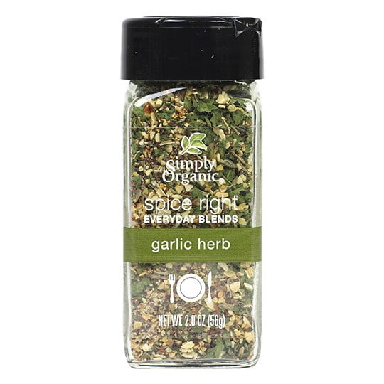 Simply Organic Spice Right Everyday Blends, Garlic Herb, 2 Oz