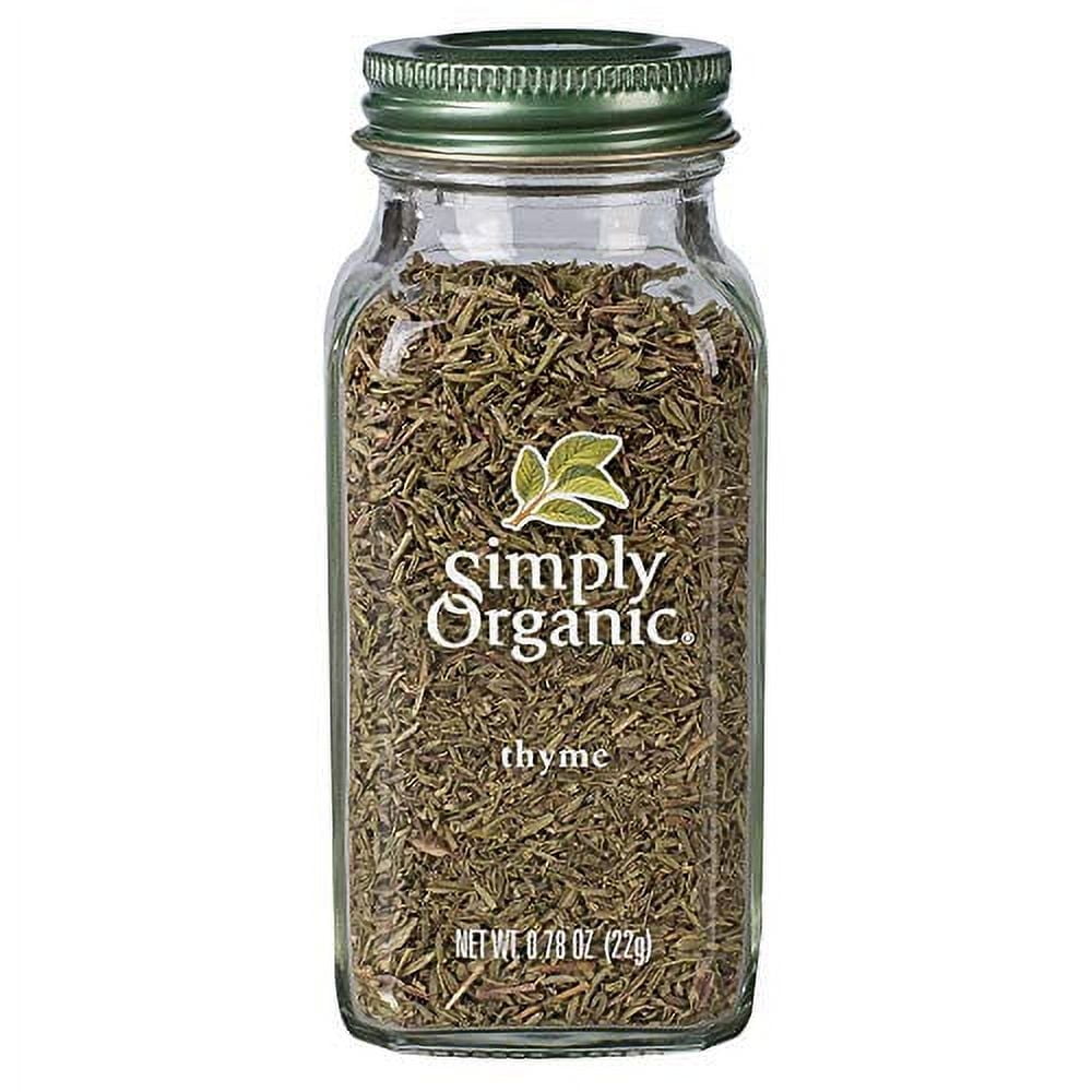 Simply Organic Thyme -- 0.78 oz Pack of 3