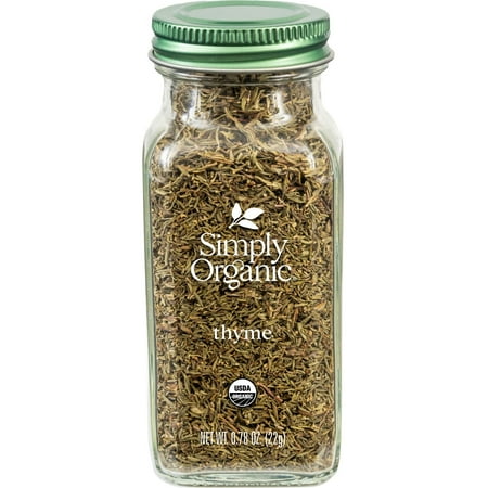 Simply Organic Thyme Leaf, Shelf-Stable, 0.78 oz Bottle