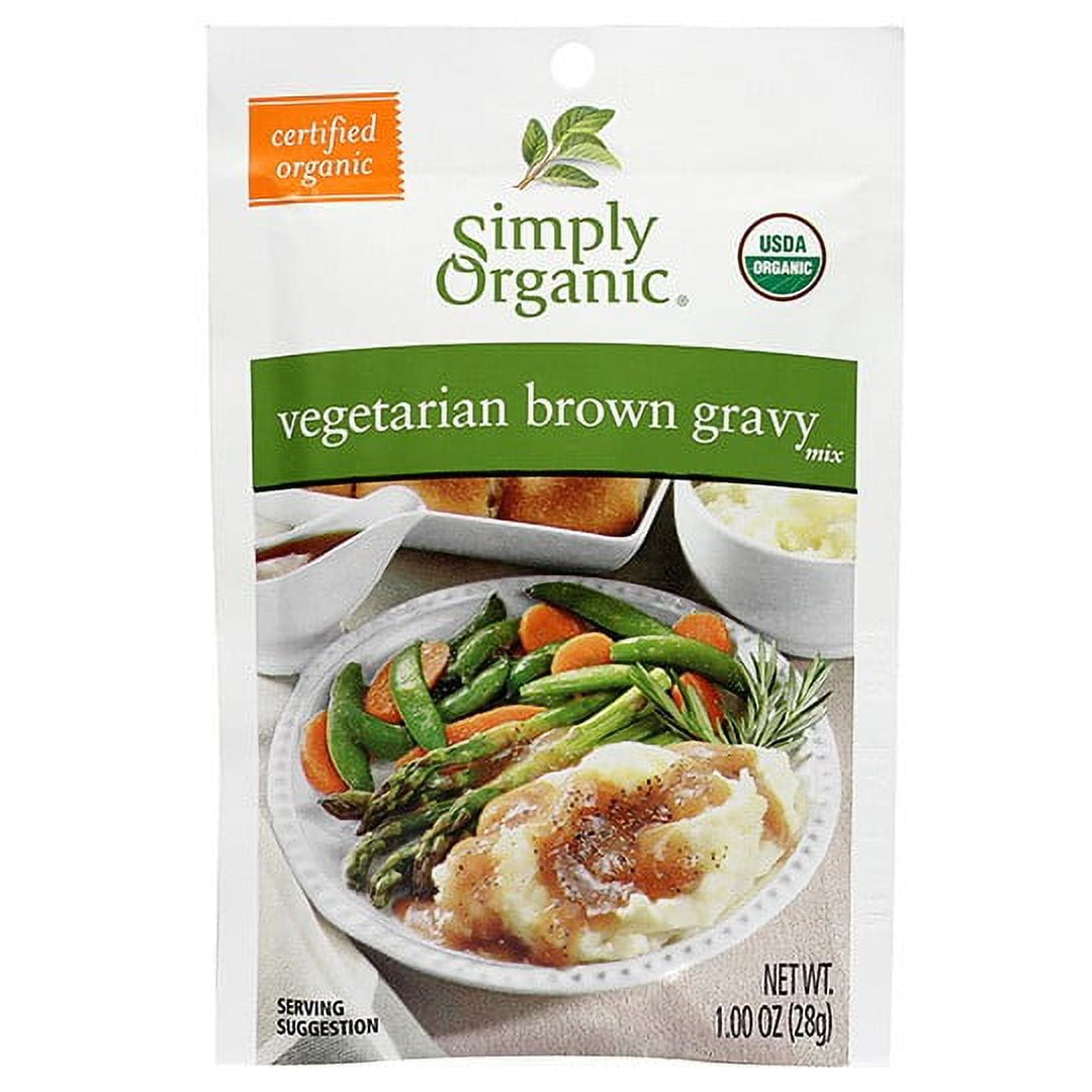 Simply Organic Vegetarian Brown Gravy Seasoning Mix, 1 Oz