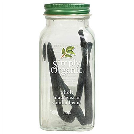 Simply Organic Whole Madagascar Vanilla Beans, Certified Organic | Pack of 6 | Vanilla planifolia Andr.
