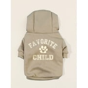 Simply Pawfect Pet Accys - Dog and Cat Clothes "Favorite Child" Sweatshirt with Hood