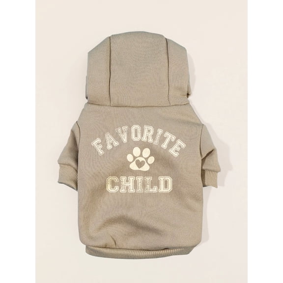 Simply Pawfect Pet Accys - Dog and Cat Clothes "Favorite Child" Sweatshirt with Hood
