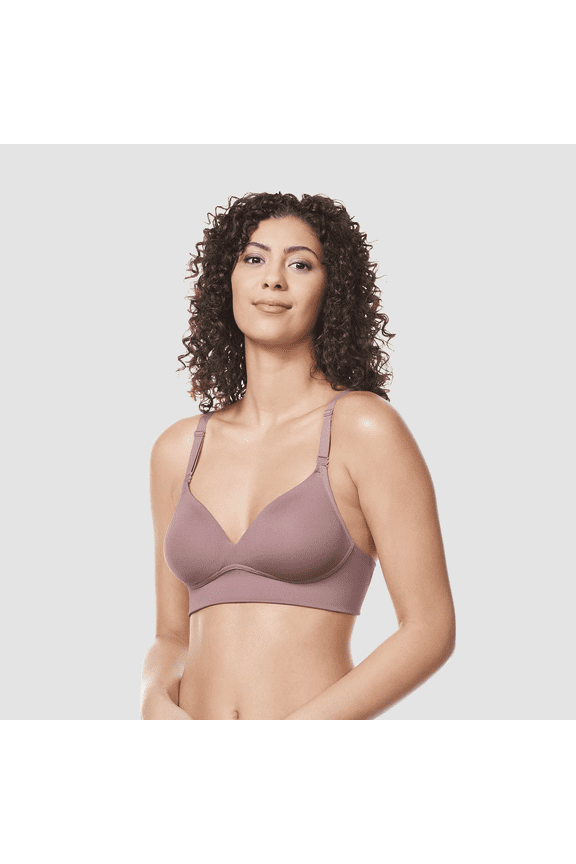 Simply Perfect By Warner's Women's Longline Convertible Wirefree Bra - Mauve, 36D