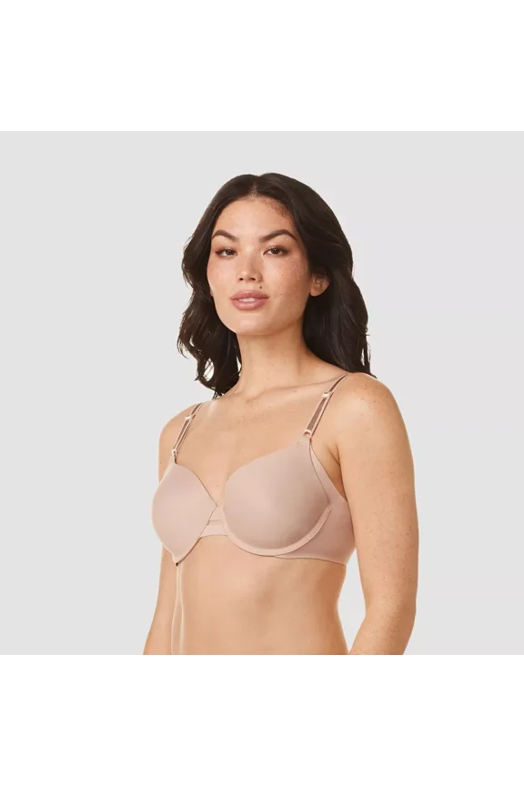 Simply Perfect by Warner's Women's Underarm Smoothing Underwire Bra TA4356, Roasted Almond, 34D