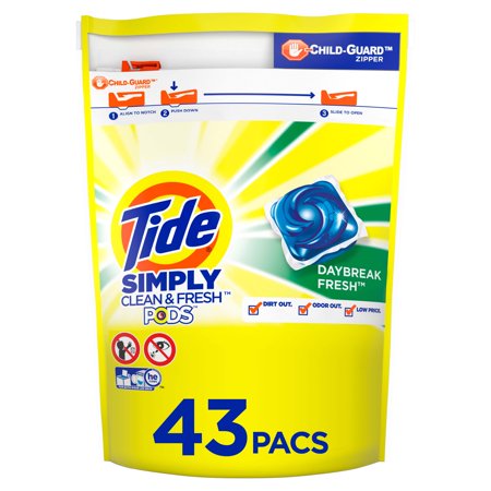 Simply Pods Daybreak Fresh Laundry Detergent Pacs; 43 Ct