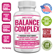 Simply Potent Balance Complex for Women - Candida Cleanse, Vaginal & Gut Health, 60 Capsules