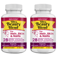 thumbnail image 1 of Simply Potent Hair, Skin & Nails Ultra Beauty Blend – 28 Ingredient Anti-Aging Supplement with Biotin 5000mcg, Keratin, MSM, Collagen & Hyaluronic Acid – 60 Tablets (Pack of 2), 1 of 10
