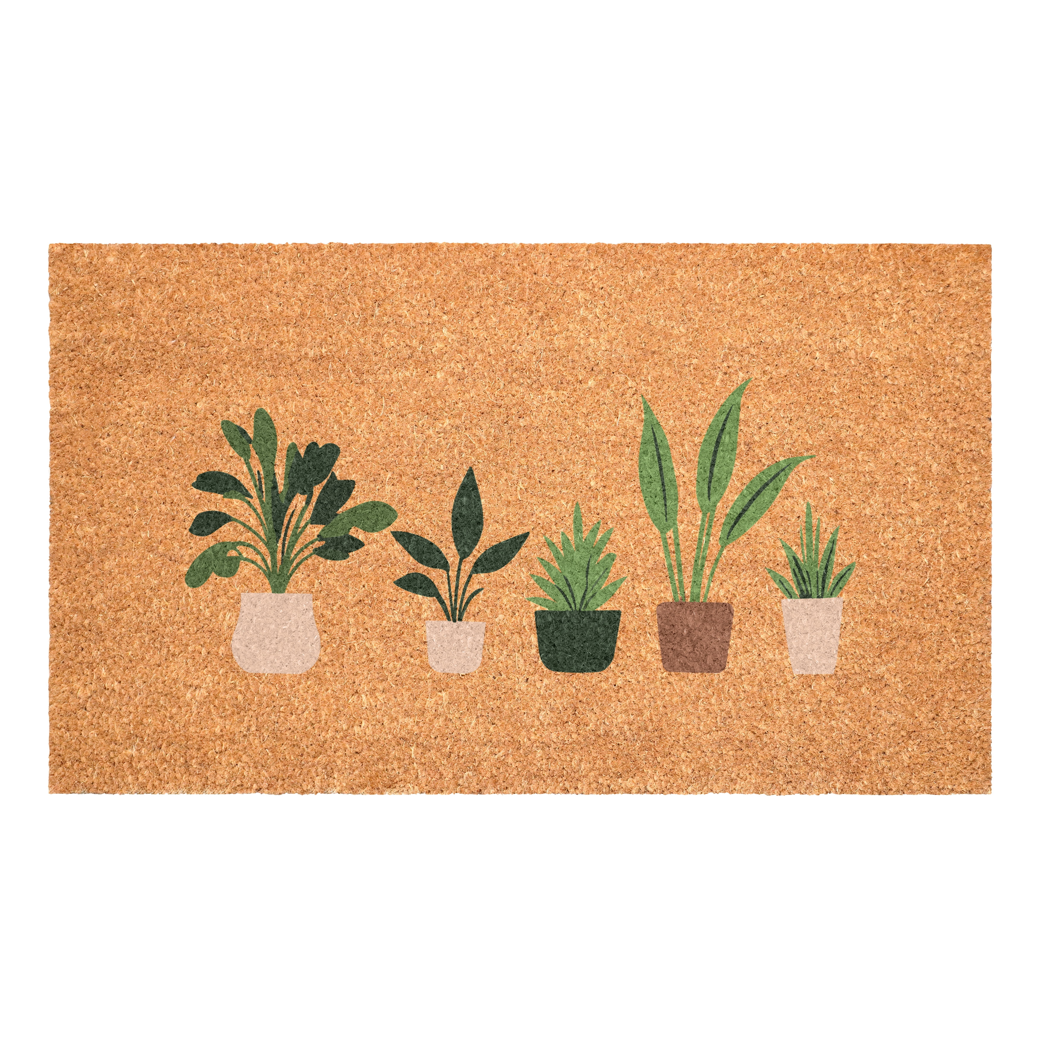 Simply Potted Non Slip Vinyl Backing, Front Door Mat, Entryway Door Mat, 24"x36"