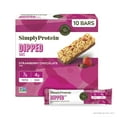 Simply Protein Strawberry AIF4 Chocolate Dipped Bars, 10 Bars Based